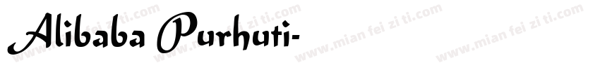 Alibaba Purhuti字体转换